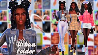 The Sims 4Urban Outfits Lookbook  Sim amp CC Folder Download [upl. by Jezabella265]