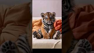 relaxing time of baby TIGER 🤗❤  the tiger cub tigerbaby tigercubs cuteanimals animallovers [upl. by Beaston]