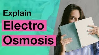 Explain Electroosmosis with diagram  Colloidal State  Physical Chemistry [upl. by Glen]