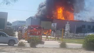 Gas recycling plant fire on Canterbury rd Kilsyth [upl. by Spanjian]