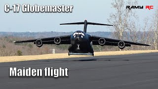 Worlds biggest RC C17 Globemaster Maiden flight [upl. by Bedad]