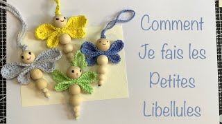 Comment je fais les Petites Libellules du Bonheur tuto libellule crochet [upl. by Gurl235]