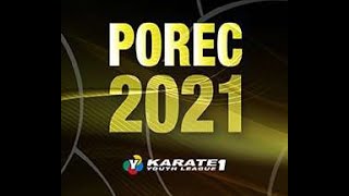 Karate1 Youth League  Porec 2021  Cadet Kumite Female 54 kg [upl. by Lovell]