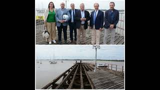 INTENDENTE JUNTO A PRESIDENTE DE ANP VISITARON OBRAS DEL MUELLE DE MADERA [upl. by Ocsisnarf]