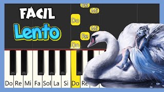 EL LAGO DE LOS CISNES  PIANO FÁCIL Lento [upl. by Cutter724]