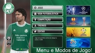 PES 2014  PC  Menu e modos de jogo [upl. by Oca39]