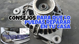 Como reparar alternador ford ka motor rocam zetec  fiesta [upl. by Ahtnams]