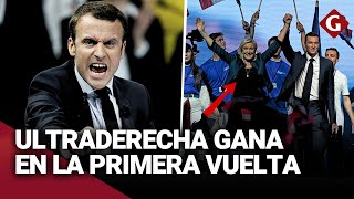 ELECCIONES EN FRANCIA partido de MARINE LE PEN GANA en PRIMERA VUELTA las legislativas  Gestión [upl. by Conners]