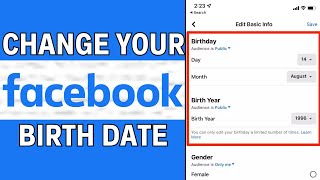 How To Change Birthday On Facebook LATEST GUIDE [upl. by Yekcaj334]