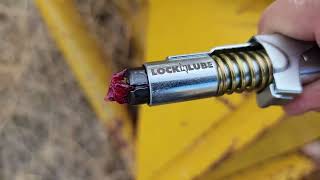 LockNLube Grease Gun Coupler locks onto Zerk fittings Review [upl. by Mccready294]