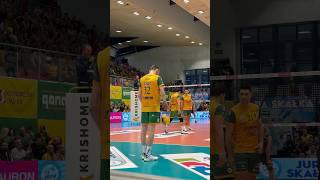 It was his first time at PlusLiga court WOŚP volleyball volley plusliga [upl. by Bopp668]