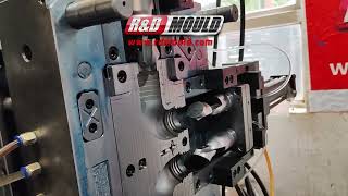 Cold Runner 2 Cavity Fiting 50 Plastic Injection Mould Trial Video [upl. by Doti]