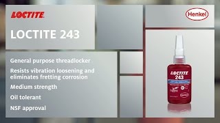 How to use LOCTITE 243  Threadlocker medium strength [upl. by Jarvis]