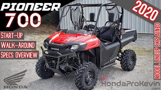 2020 Honda Pioneer 700 Review of Specs  WalkAround  Base Model SxS  UTV SXS700M2 [upl. by Refotsirk]