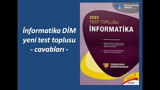 İnformatika DİM yeni test toplusu  cavabları [upl. by Ramsa]