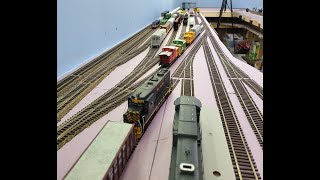 Kansas amp Western HO Model Railroad Operations Episode 9  Yard ops [upl. by Odlabso894]