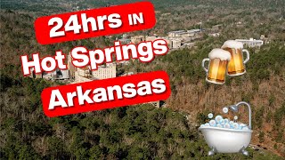 24 hours in Hot Springs Arkansas  Smallest National Park  Things to do see and eat VLOG [upl. by Lenor]