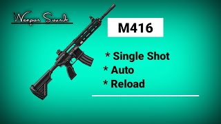 M416 Sounds  Single ShotAuto Reload  PUBG  WEAPON SOUNDS [upl. by Ratep145]