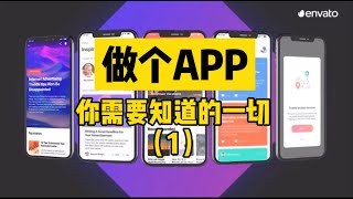 【我是独教授】北美创业，新手必看，做一个APP你需要知道的一切（一） [upl. by Ennayar]