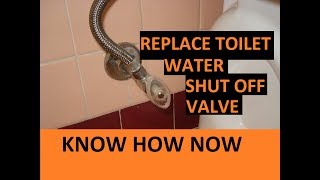 Toilet Water Shut Off Valve Replacement [upl. by Rori415]