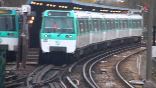 RATP Metro Paris  Automatic return  Retournement automatique des trains à Châtillon  Montrouge [upl. by Yriek200]