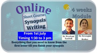 Online Short Course  Synopsis Writing [upl. by Haskins]