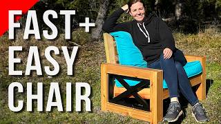 DIY Modern Chair for Indoors or Out  Super Easy Build [upl. by Hasseman]