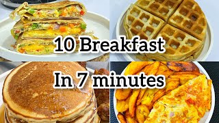 Easy 10 Breakfast Recipes  Nigerian Breakfast Recipes [upl. by Primaveras]