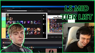 Caedrel Reacts To LS Midlane Tier List [upl. by Desirae]