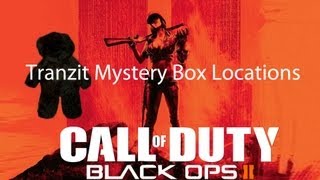 Black Ops 2 Zombies  Tranzit Mystery Box Locations [upl. by Enilegnave]