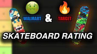 I RANKED WALMART and TARGET SKATEBOARDS [upl. by Llyrehc]