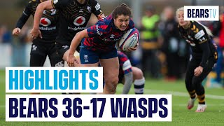 Highlights Bristol Bears Women 3617 Wasps Women [upl. by Alleuqram]