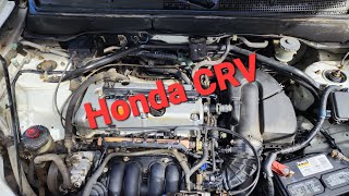 Honda CRV Oil Change amp Serpentine Belt Replaced Project CRV [upl. by Lanni125]