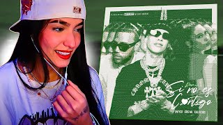 Reacción a SI NO ES CONTIGO REMIX  CRIS MJ x JHAYCO x KALI UCHIS👺 [upl. by Berns593]