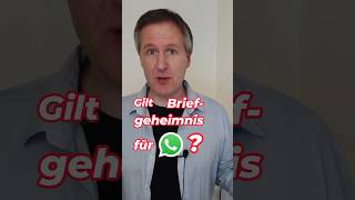 Freundin liest heimlich WhatsApp Gilt Briefgeheimnis [upl. by Rosenquist]