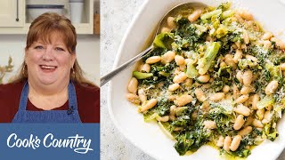 How to Make Beans and Greens Scarole e Fagioli [upl. by Yromem]