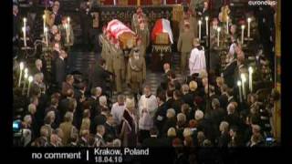 Lech Kaczynskis funeral [upl. by Sallie]