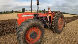 1969 Same Leone 70 V4 4WD 34 Litre 4Cyl Diesel Tractor 71 HP with 2 Furrow Plough [upl. by Yecrad]