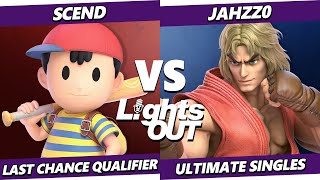 Lights Out TOP 8  Jahzz0 Ken Vs Scend Ness Smash Ultimate  SSBU [upl. by Itsirk]