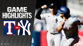 Rangers vs Yankees Game 2 Highlights 81024  MLB Highlights [upl. by Eilrak]