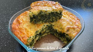 GRATIN DE POMMES DE TERRE ET ÉPINARDS [upl. by Enalb]