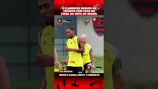 O FLAMENGO INICIOU OS TREINOS COM FOCO NA FINAL DA COPA DO BRASIL flamengo futebo [upl. by Rosabelle607]