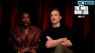 Andrew Lincoln amp Danai Gurira Spill on ‘Walking Dead’ LOVE STORY Exclusive [upl. by Nilyam]