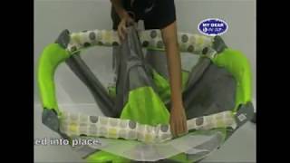 Playpen baby playyard how to fold and unfold [upl. by Conah103]