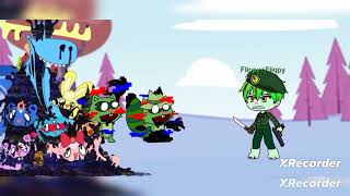 Flippy Rojo y Sonic vs HTF Grandes amigos [upl. by Nageem]