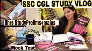 SSC CGL Study Vlog My Daily Routine For Prelims  Mains Preparation English Mock Test Strategy 🔥📚 [upl. by Esyla]