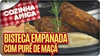 Receita Bisteca Empanada  Cozinha Amiga [upl. by Nordin]