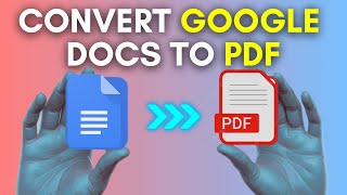 How to Convert a Google Doc into a PDF [upl. by Hardy]