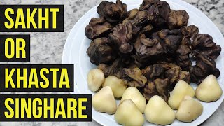 Singhara Recipe  Water Chestnut Recipe  Golden Kitchen [upl. by Novyar]