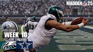 Philadelphia Eagles vs Dallas Cowboys  Madden NFL 25 Simulation madden25 [upl. by Isleen]